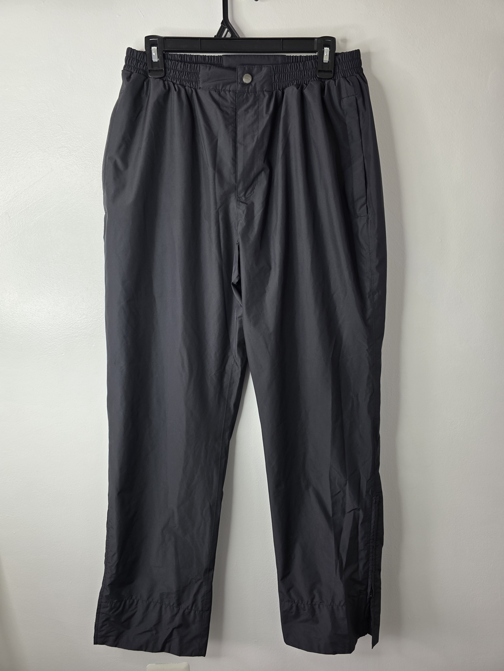 🖤Sun Mountain Cumulus Rain Wear Golf Pants Women's Size L Black Teflon Pockets